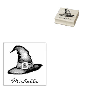Carimbo De Borracha Trendy Personalised Name Witch Halloween