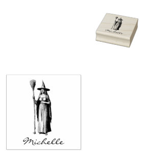 Carimbo De Borracha Trendy Personalised Name witch Halloween