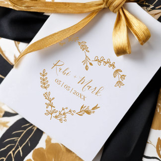 Carimbo De Borracha Trendy Romântico Flores Selvagens Twigs Casamento 