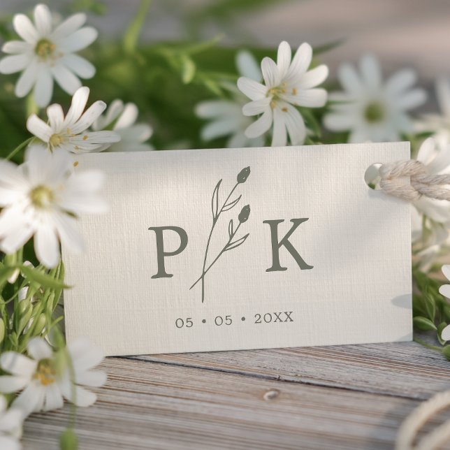 Carimbo De Borracha Trendy Rustic Wedals Boho Wildflower (Criador carregado)