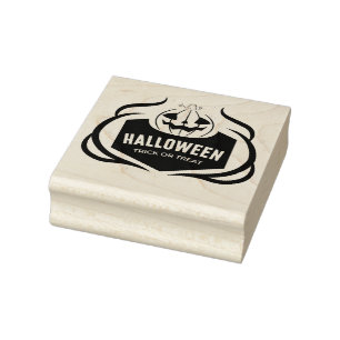 Carimbo De Borracha Trick or Treat de Halloween
