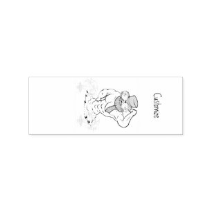 Carimbo De Borracha Tropical Snowman Tropical Férias Tropicais Thunder