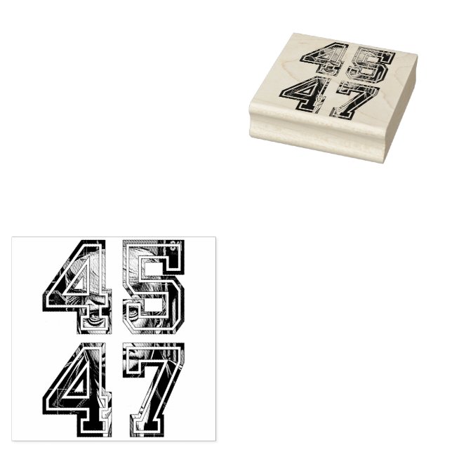 Carimbo De Borracha Trump 45 47 | Pop Art | Presidente americano (Carimbado)