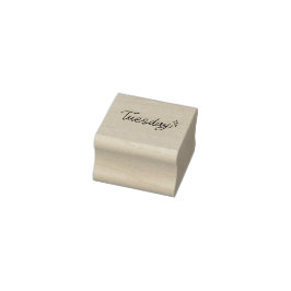 Carimbo De Borracha Tuesday Weekday Journal Design