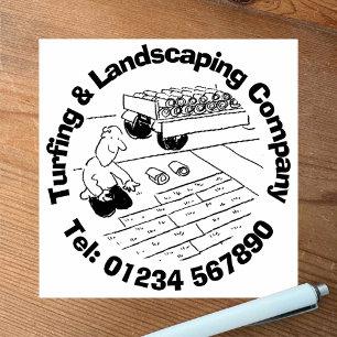Carimbo De Borracha Turfing & Landscaping.