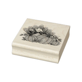 Carimbo De Borracha Turquia e Pumpkins