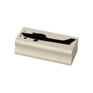 Carimbo De Borracha Um avião com motor a solteiro