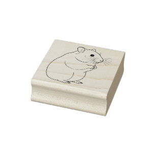 Carimbo De Borracha Um Hamster