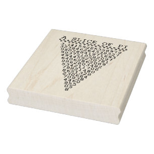 Carimbo De Borracha Uma fatia de Pi