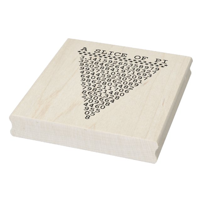 Carimbo De Borracha Uma fatia de Pi (Carimbo)