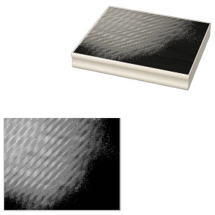 Carimbo De Borracha uma foto em preto e branco de um relógio na parede