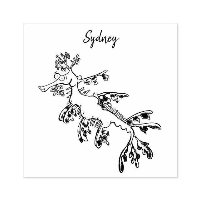 Carimbo De Borracha Uma ilustração engraçada e engraçada do desenho do (Impressão)