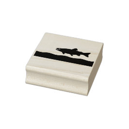 Carimbo De Borracha Uma truta num fluxo