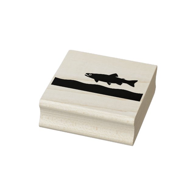 Carimbo De Borracha Uma truta num fluxo (Carimbo)