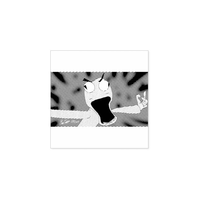 Carimbo De Borracha unhinged puppet art (Impressão)