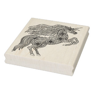 Carimbo De Borracha Unicórnio mágico inspirado