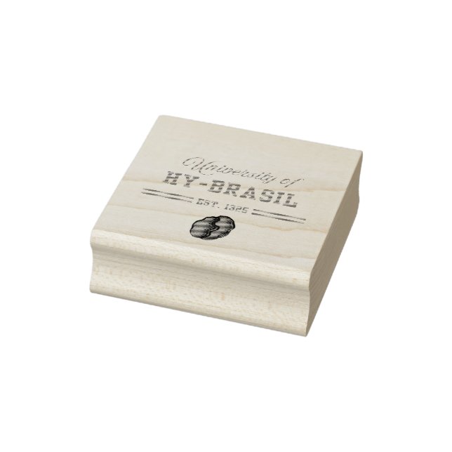 Carimbo De Borracha University of Hy-Brasil, Est. 1325 (Carimbo)