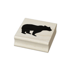 Carimbo De Borracha Urso