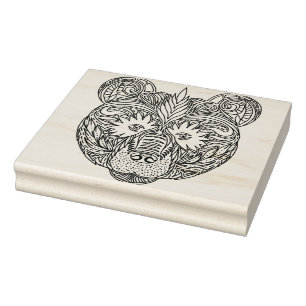 Carimbo De Borracha Urso Inspirado