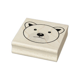 Carimbo De Borracha Urso Polar de Cartoon Bonito