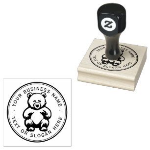 Carimbo De Borracha Usar logotipo de empresa personalizado grande