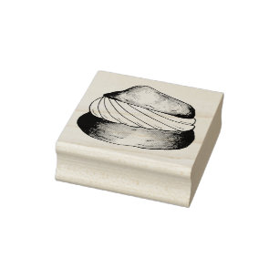 Carimbo De Borracha Vanilla Cream Puff Stamp