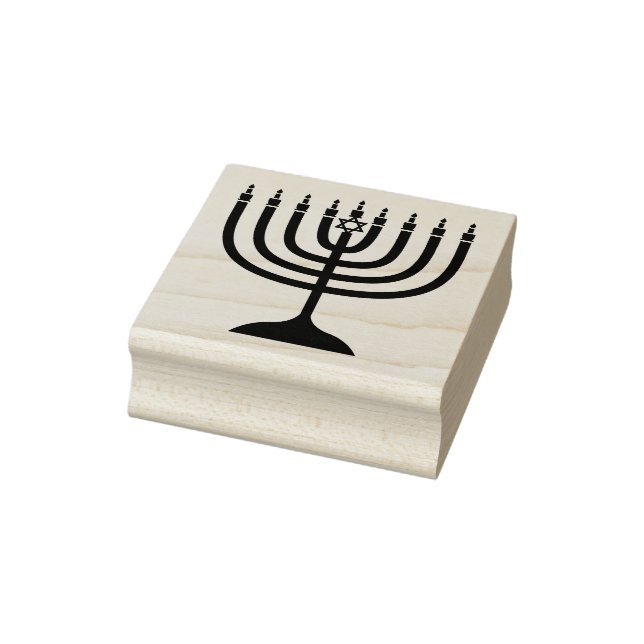 Carimbo De Borracha Velas de Hanukkah (Carimbo)