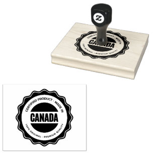 Carimbo De Borracha Versátil CANADÁ Nome Impresso Cor Personalizada Pr