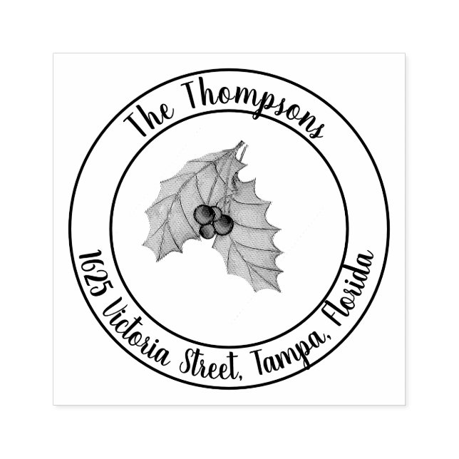 Carimbo De Borracha Vias de Natal (Impressão)