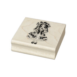 Carimbo De Borracha Victorian Porcelain Doll Stamp