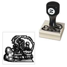 Carimbo De Borracha Vinho e namorados rosa