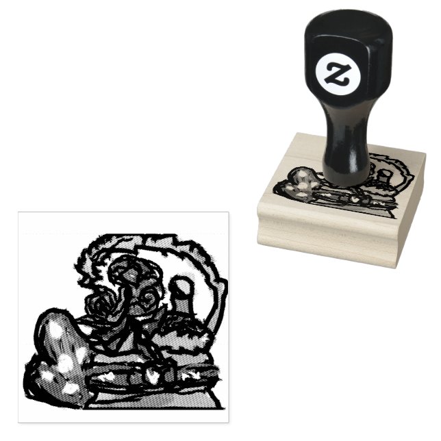 Carimbo De Borracha Vinho e namorados rosa (Carimbado)