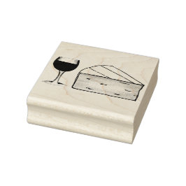 Carimbo De Borracha Vinho Vermelho e Queijo Brilhante Merlot Cabernet 