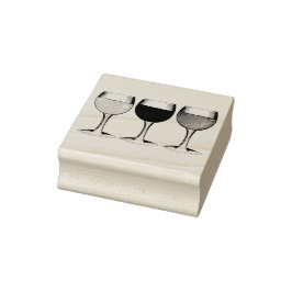 Carimbo De Borracha Vinhos brancos de Rosé Vermelho Vidros Vidros Vinh