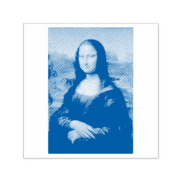 CARIMBO DE BORRACHA VINTAGE MONA LISA
