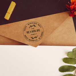 Carimbo De Borracha Vintage Name