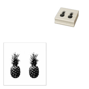 Carimbo De Borracha Vintage Pineapple
