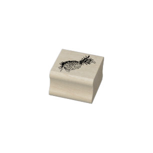 Carimbo De Borracha Vintage Pineapple Tropical Borracha Stamp