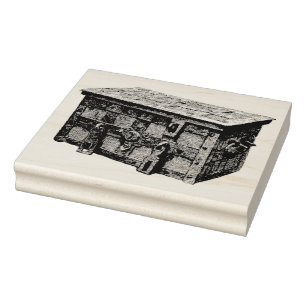Carimbo De Borracha Vintage Pirate Treasure Chest Rubber Art Stamp