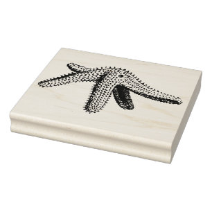 Carimbo De Borracha Vintage Starfish Rubber Art Stamp