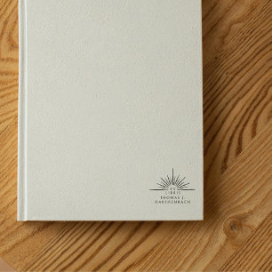 Carimbo De Borracha Vintage Sun Ex Libris Book