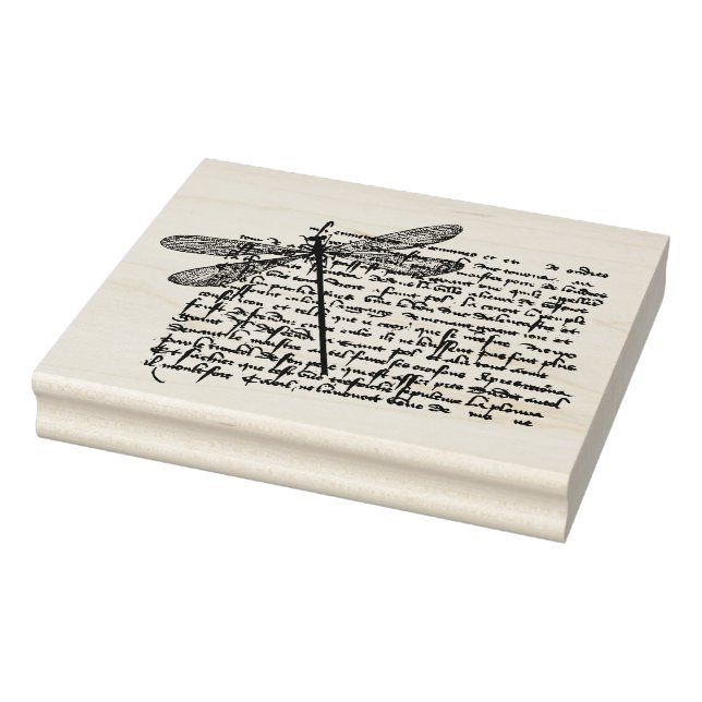 Carimbo De Borracha Vintage Wood Art Stamp (Carimbo)