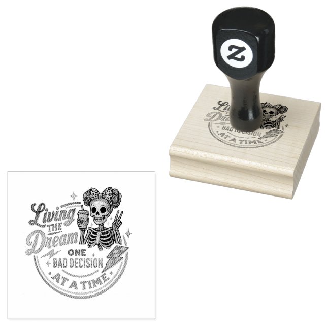 Carimbo De Borracha Vivendo O Sonho... (Carimbado)