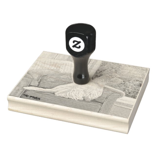 Carimbo De Borracha Westin Olhando uma janela (Carimbo)