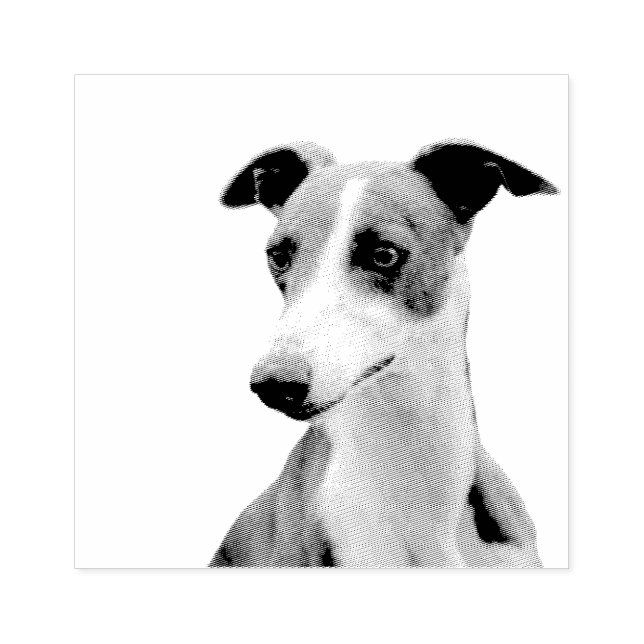 Carimbo De Borracha Whippet (Impressão)