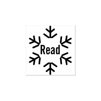 Carimbo De Borracha Winter Snowflake Read Teacher Classroom Library