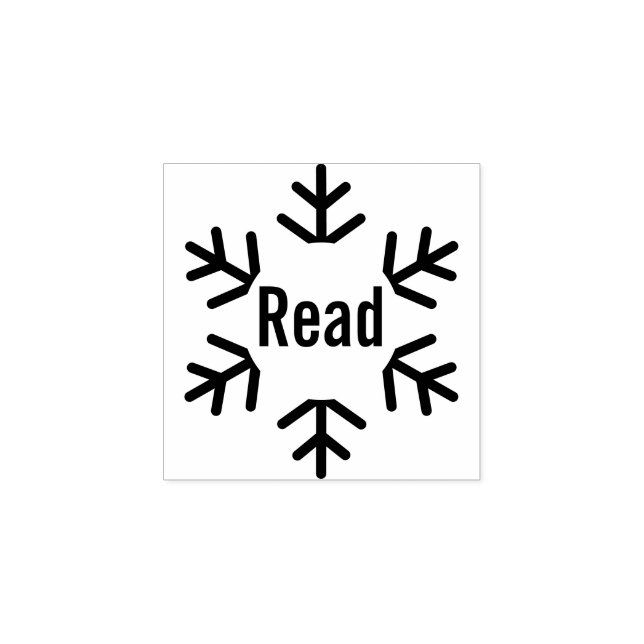 Carimbo De Borracha Winter Snowflake Read Teacher Classroom Library  (Impressão)