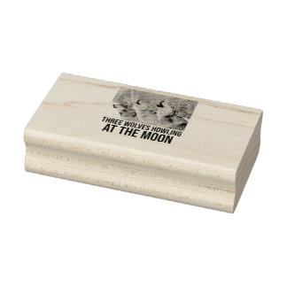 Carimbo De Borracha Wolves Howling (2)