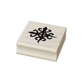 Carimbo De Borracha Wood Adinkra Art Stamp - Unity