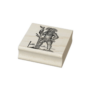 Carimbo De Borracha Woodcut de Greenman